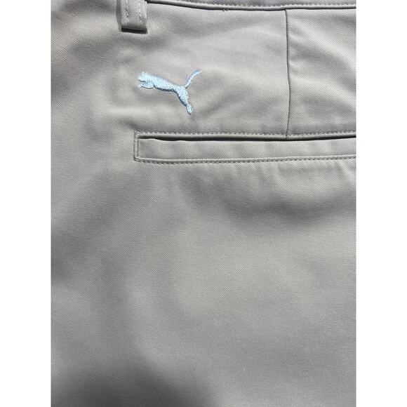 Puma Golf Pants Casual Chino Flat Front Beige Khaki Mens Size 40x32 - Picture 4 of 10